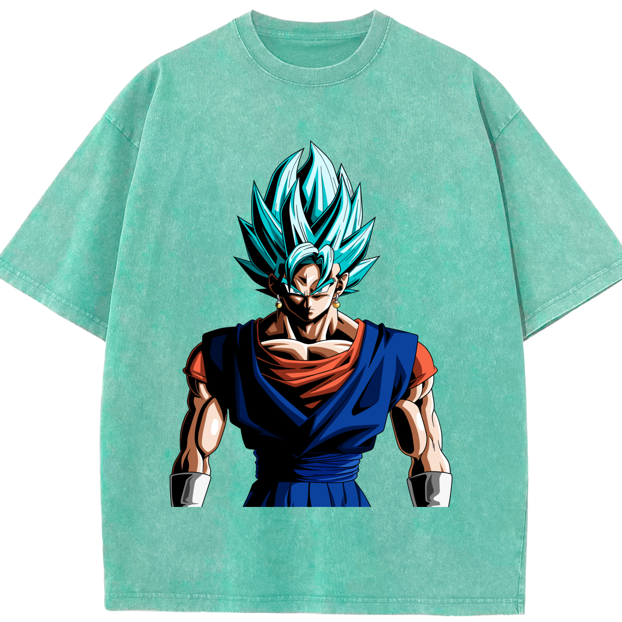 （画像用） ドラゴンボール ベジット DRAGON BALL Vegetto 綿100% ヴィンテージ風 半袖Tシャツ（フロントプリント）